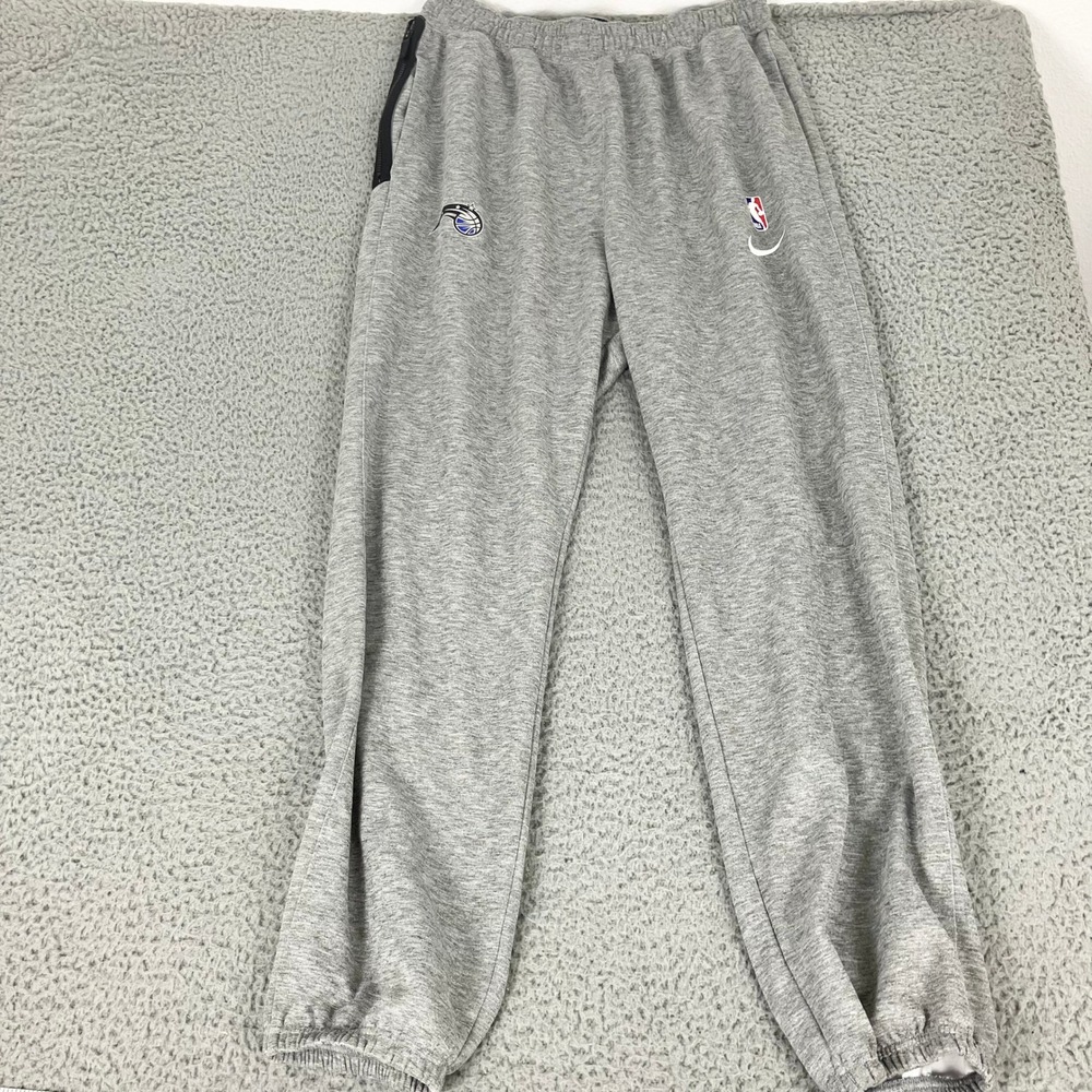 Nike Pants Mens XLT Gray Orlando Magic NBA Showtime Dri-FIT Warm Up Jogger